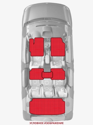 ЭВА коврики «Queen Lux» комплект для Honda Saber (UA1, UA2, UA3)